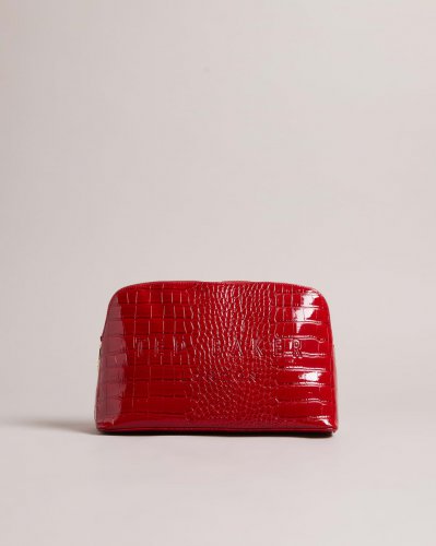 Crocana Croc Detail Debossed Washbag