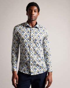 Arigna Long Sleeve Magnolia Print Shirt