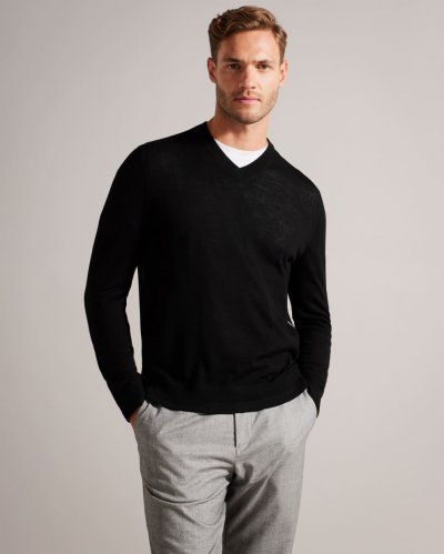 Lambeh V-Neck Merino Wool Jumper