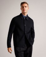 Sharpow Wool Blend Collared Jacket