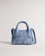 Mayzii Eyelet Detail Mini Grab Tote