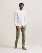 Majo Slim Fit Linen Blend Trousers