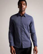 Boulss Long Sleeve Circle Weave Shirt