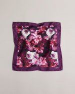 Arsen Painted Floral Silk Pocket Square