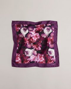 Arsen Painted Floral Silk Pocket Square