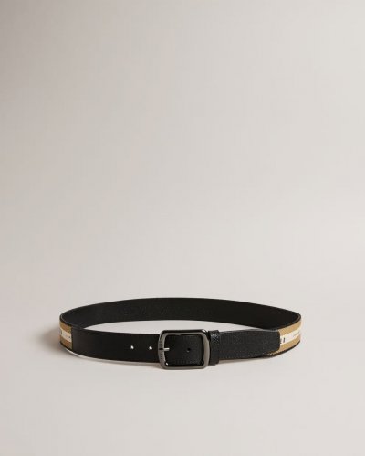 Keisey Leather And Webbing Belt