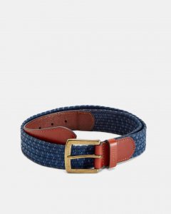 Galan Leather Woven Belt