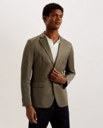 Mafairj Slim Fit Notch Lapel Cotton Blazer