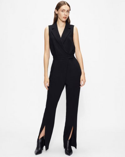 Monnii Split Hem Jumpsuit