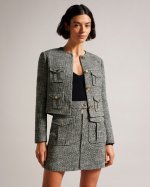 Faraae Cropped Boucle Jacket