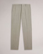 Botants Wool Check Suit Trousers