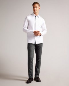 Chilt Irvine Fit Brushed Oxford Trousers