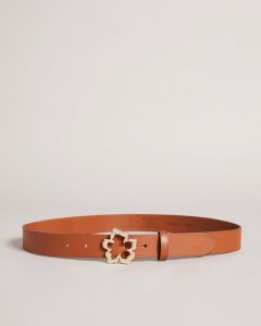 Rylan Slim Flower Buckle Belt