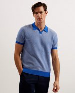 Wulder Open Neck Knitted Polo Shirt