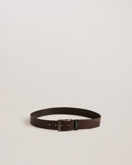 Hady T Etched Leather Belt - Click Image to Close