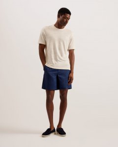 Brixtun Linen Blend Elasticated Shorts