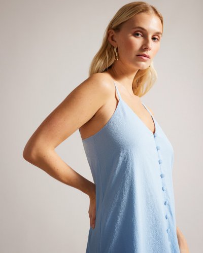 Luaan Button Through Cami Dress