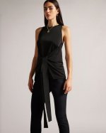 Eveah Sleeveless Top With Tie Detail