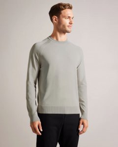 Maywo Long Sleeve Saddle Shoulder Jumper