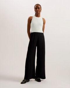 Toveli Knit Bodice Wide Leg Jumpsuit