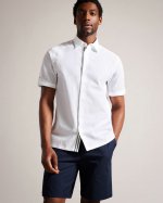 Stansho Short Sleeve Seersucker Shirt