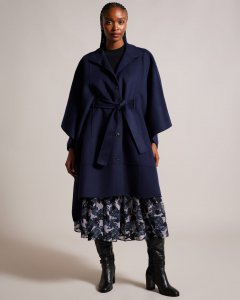 Lilymae Midi Belted Blanket Coat