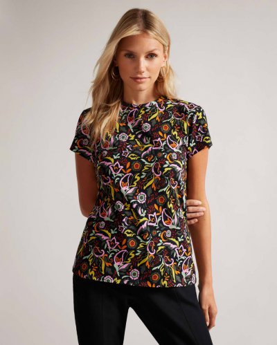 Barbrya Short Sleeve Floral T-Shirt