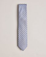 Caliban Flower Pattern Silk Tie