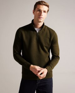 Tolti Quilted Jersey Half Zip Jumper