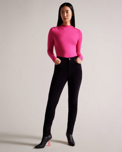 Eloria Twist Neck Fitted Top