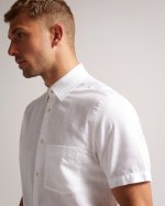 Addle Short Sleeve Linen Shirt