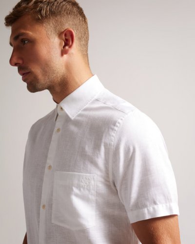 Addle Short Sleeve Linen Shirt