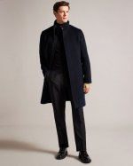 Ederson Wool Blend Funnel Neck Coat