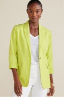 Portofino Linen Blend Boyfriend Blazer