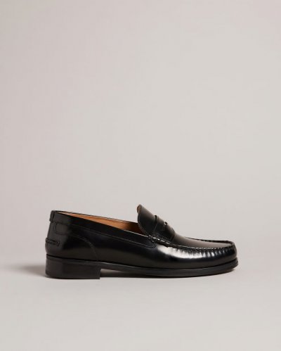 Tiryme Hi Shine Brush Off Leather Loafers