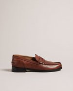 Tirymew Waxy Pull Up Leather Loafers