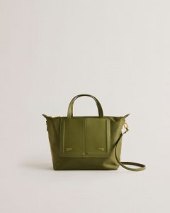 Voyena Nylon Faux Leather Detail Tote Bag