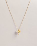 Celstic Celestial Pearl Cluster Pendant Necklace