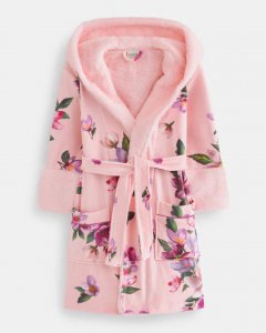 Janetay Floral Hooded Robe