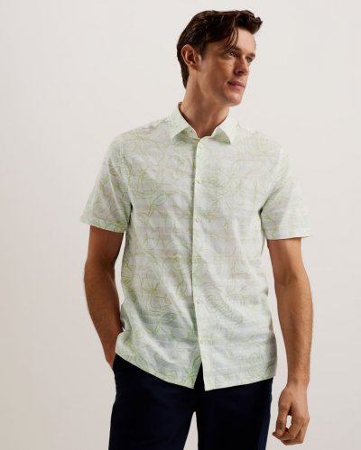 Cavu Short Sleeve Printed Cotton Shirt