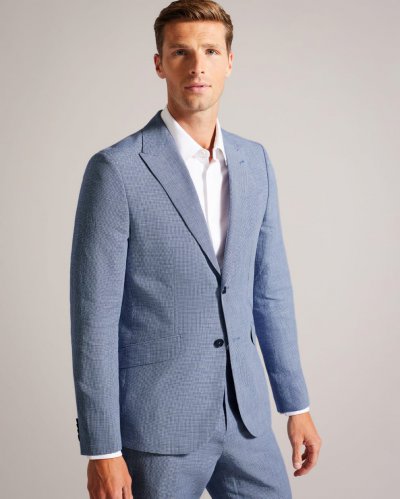 Scopej Slim Fit Puppytooth Suit Jacket