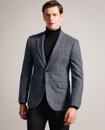 Alfiej Slim Puppytooth Check Suit Jacket