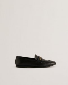 Zzoee Leather Embellished Snaffle Loafers