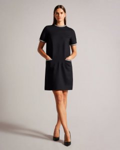 Rozlia Ponte Shift Dress