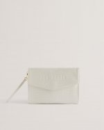 Crocey Croc Effect Envelope Clutch Bag