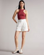 Suzet Tailored Shorts With Belt