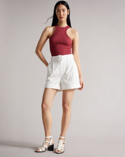 Suzet Tailored Shorts With Belt