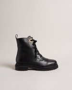 Darcyo Leather Biker Boots