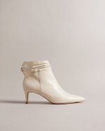 Yonas Leather Bow Ankle Boots