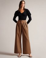 Oaklia Pleated Wide Leg Trousers